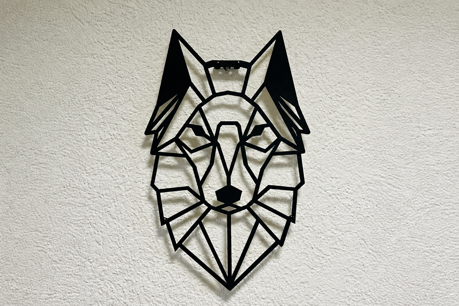 Metallbild Wolf – Wanddekoration von ODENWALD DESIGN